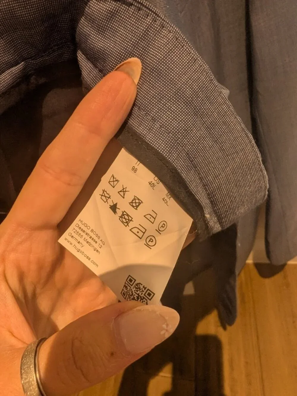 Suit - BOSS Hugo Boss Model/Line: Reyno1 / Wave1 - 40L